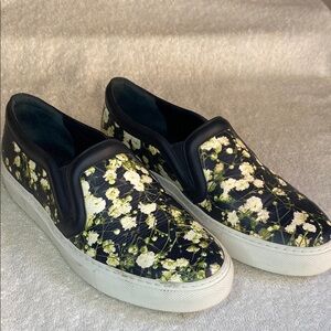 Givenchy Paris Graphic Floral Slip-On Sneakers in Leather (EU 39.5 / US 9.5)